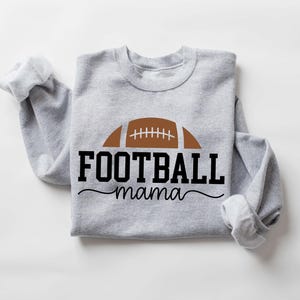 Football Mama Sweatshirt, Football Mom Gift, Mom Team Jersey Crewneck, Gift for Cheer Mom, Football Season Mom Gift, Touch Down Season Shirt image 7