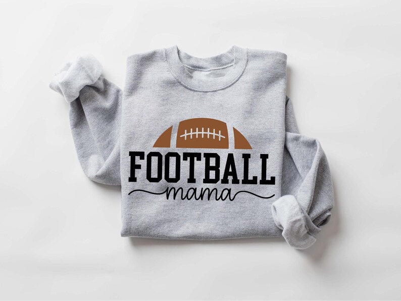 Football Mama Sweatshirt, Football Mom Gift, Mom Team Jersey Crewneck, Gift for Cheer Mom, Football Season Mom Gift, Touch Down Season Shirt image 7
