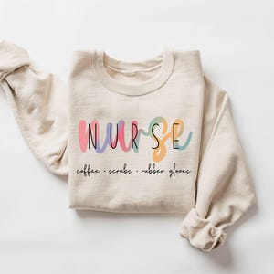 Nurse Sweatshirt, Coffee Scrubs Rubber Gloves Sweatshirt, Nurse Life Hoodie, Nurse Definition Sweatshirt, Nursing School Hoodie, Nurse Gift