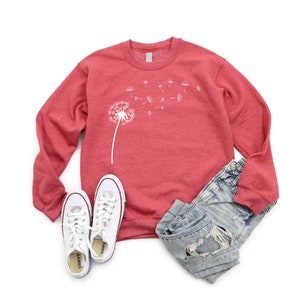 Casual Fashion Dandelion Print Sweatshirt