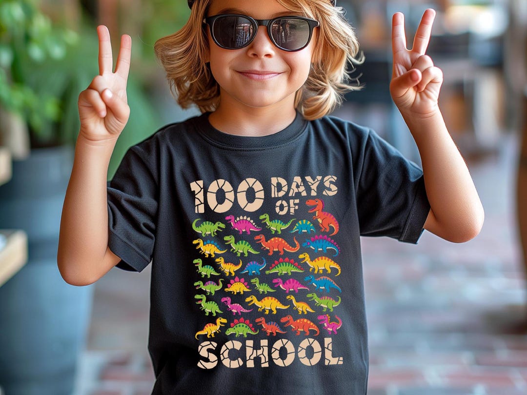 Kids 100 Days of School Sweatshirt, 100th Day of School Celebration ...