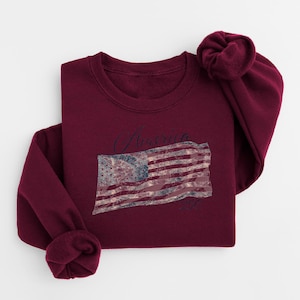 America 250 Sweatshirt, USA 250th Anniversary Shirt, Patriotic Fourth of July Shirt, USA 1776 2026 Outfit image 9