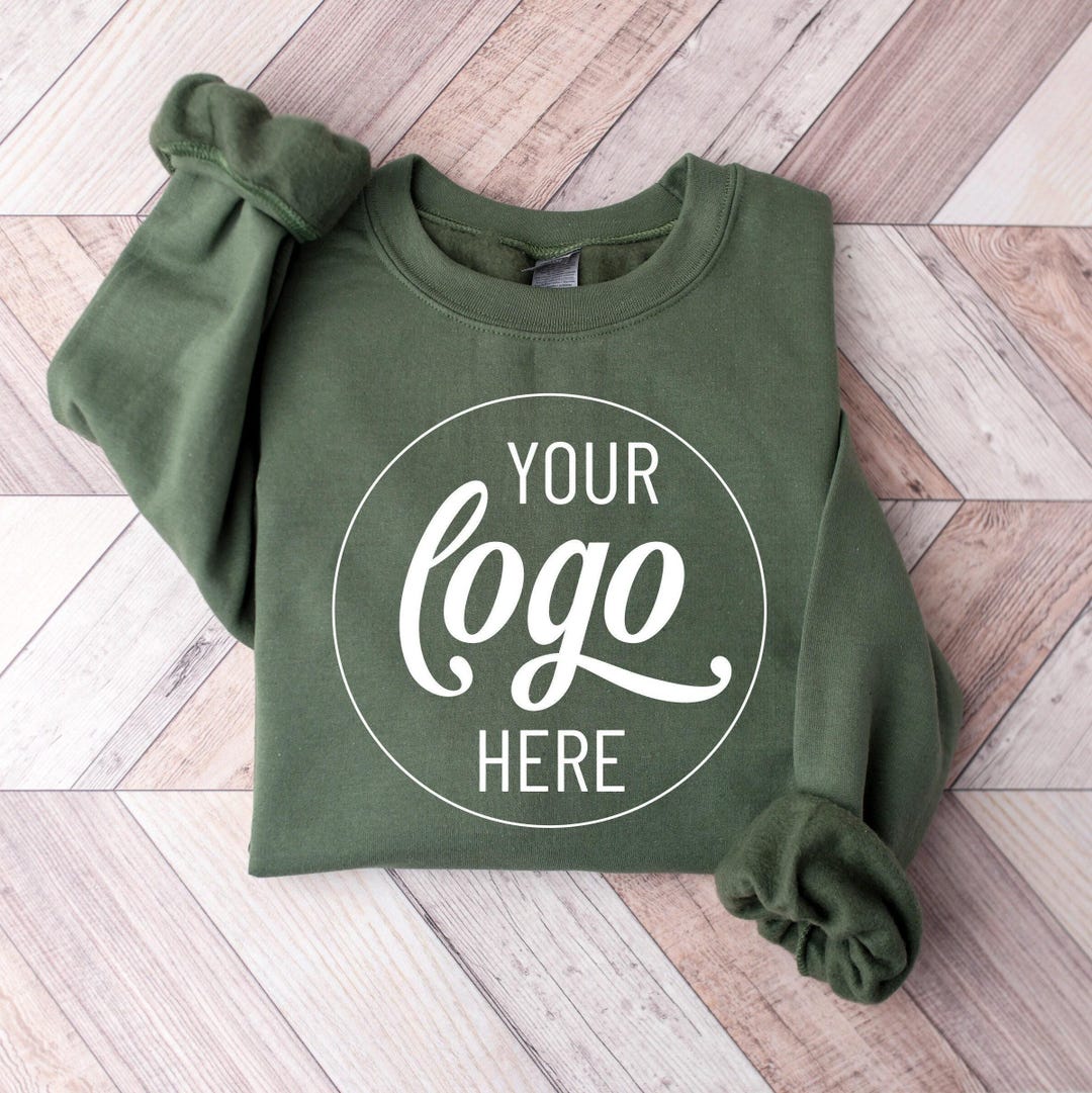 Custom Logo Sweatshirt, Small Business Custom Logo, Real Estate Sweatshirt, Team Staff Log