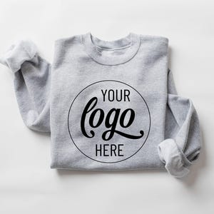 Custom Logo Sweatshirt, Small Business Custom Logo, Real Estate Sweatshirt, Team Staff Logo Shirt, Custom School Logo Shirt, Company Logo image 4