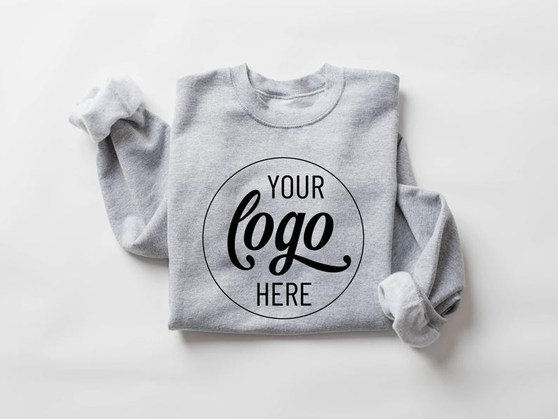 Custom Logo Sweatshirt, Small Business Custom Logo, Real Estate Sweatshirt, Team Staff Logo Shirt, Custom School Logo Shirt, Company Logo image 4