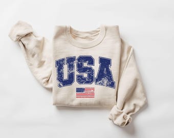 UNION BALANT★ naples sweatshirts ★関税送料込 Retro USA Sweatshirt, Womens USA Crewneck Sweatshirt, USA