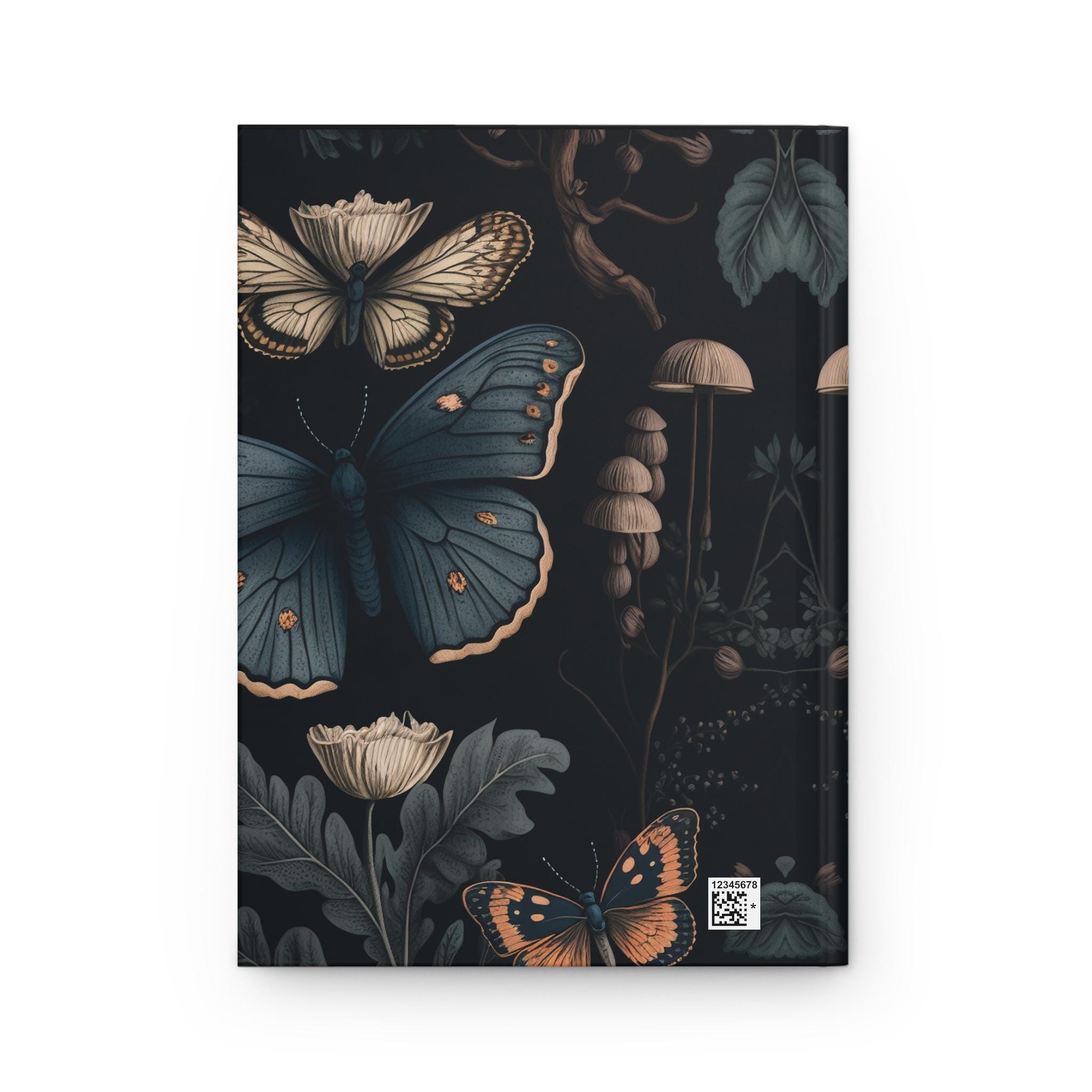 Vintage Style Elegant Butterfly Hardcover Journal Matte, Diary Notebook ...