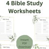 Printable S.O.A.P. Bible Study (PDF) - Etsy