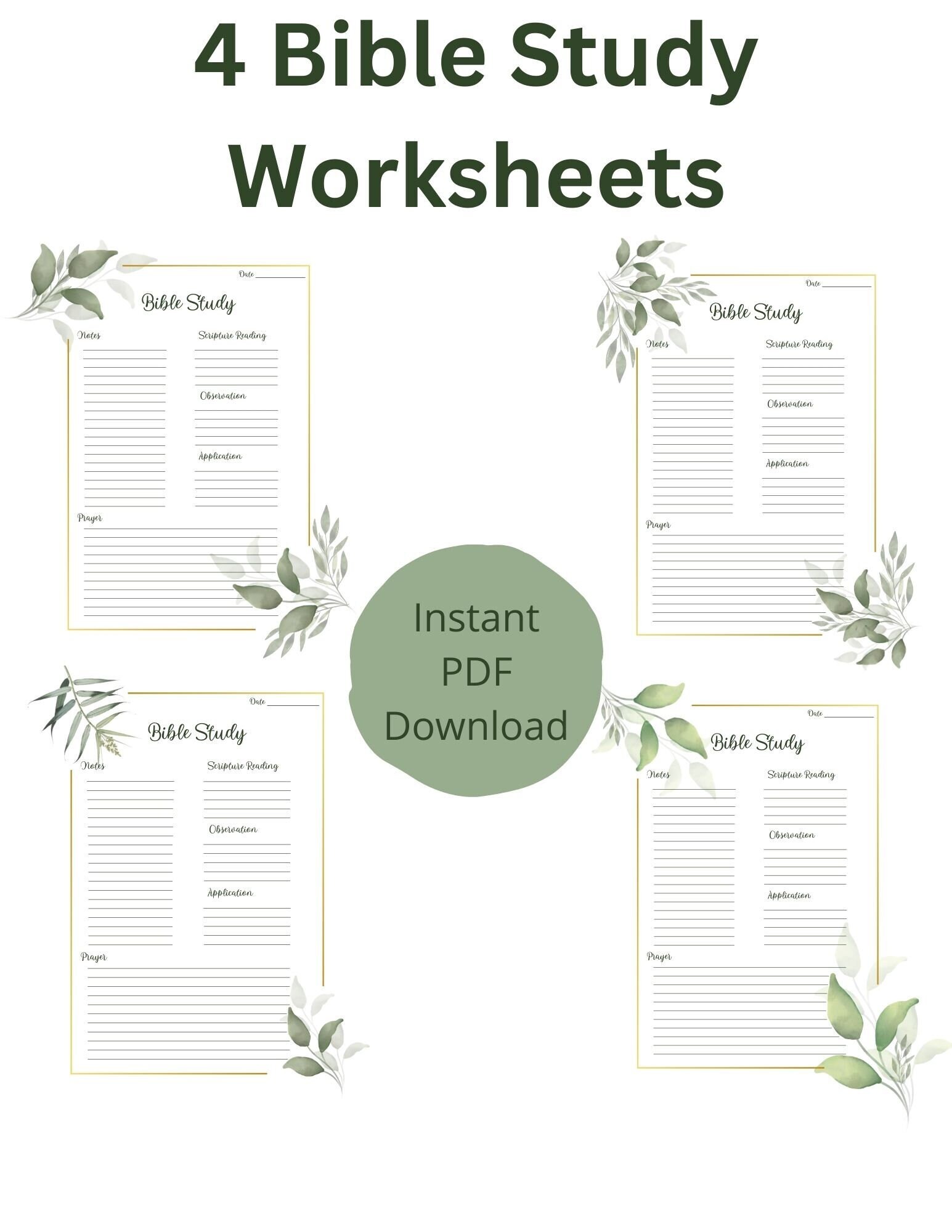 Printable S.O.A.P. Bible Study (PDF) - Etsy