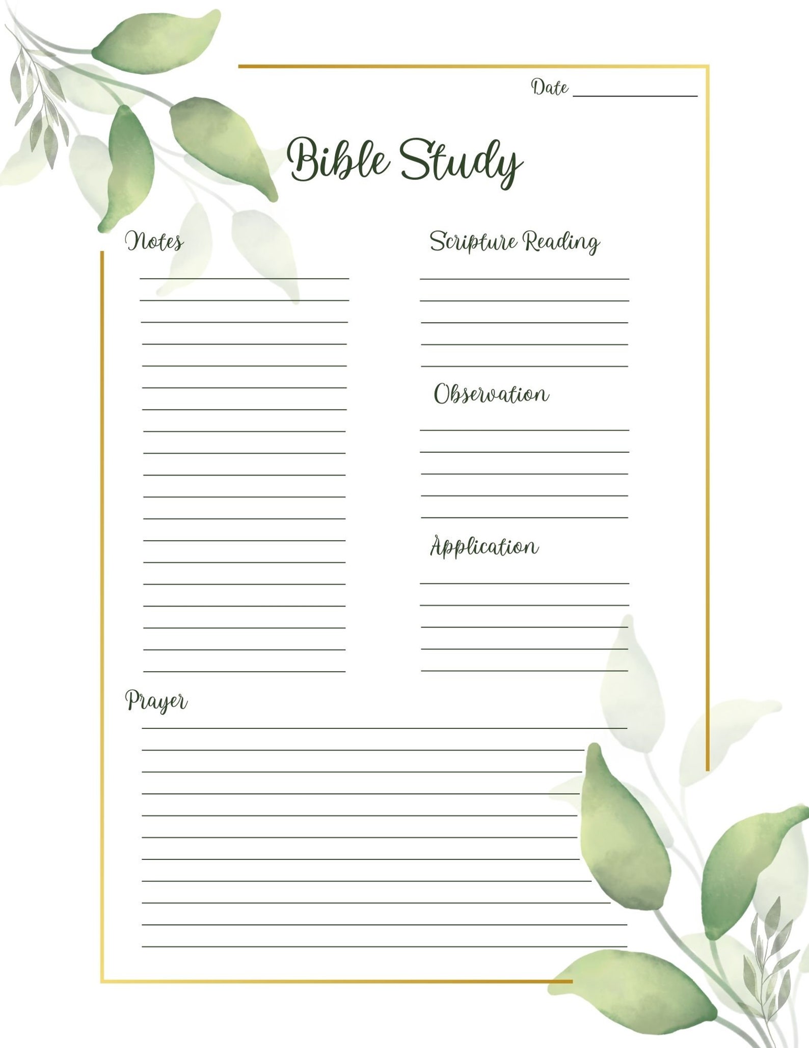 Printable S.O.A.P. Bible Study (PDF) - Etsy