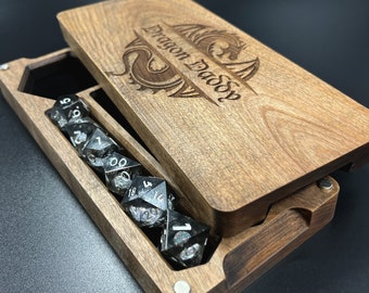 Micro Dominions - D&D Dice Chest | Personalized | USA Made| RPG Dice Tray | Miniature Storage | Dice Box | Dice Storage | Tablet/Phone Stand