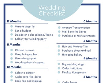 Wedding Planning Checklist