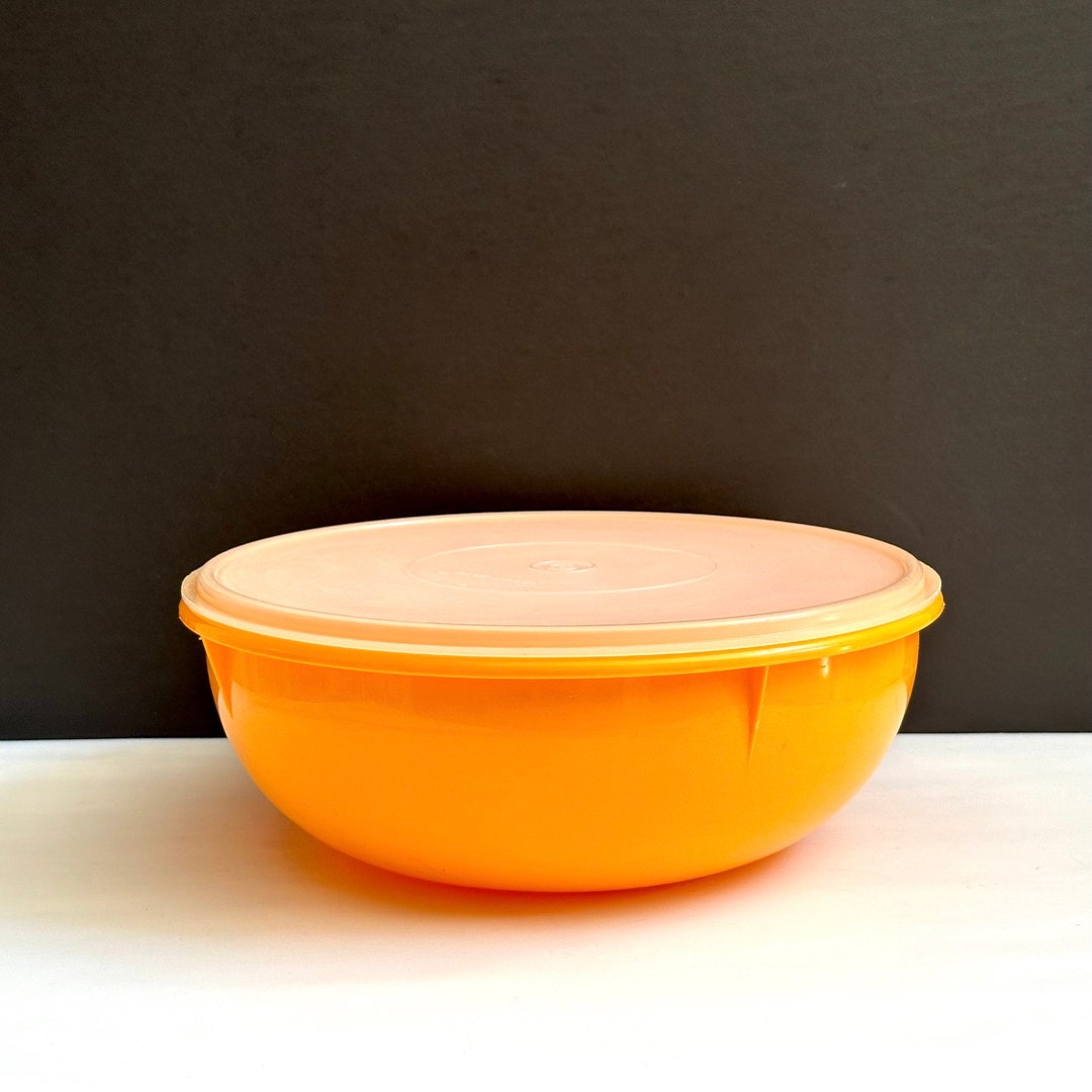 Very Large Round Tupperware Bowl With Lid, Mixing Bowl, Bread Proofing