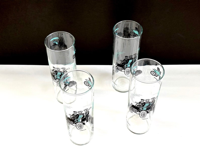 Libbey Tom Collins Glasses Set of 4 Classic Cars Straight Etsy