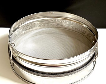 Large Nylon Micron Mesh Stackable Sieves – Multiple Sizes Available (5 To 550 Micron)