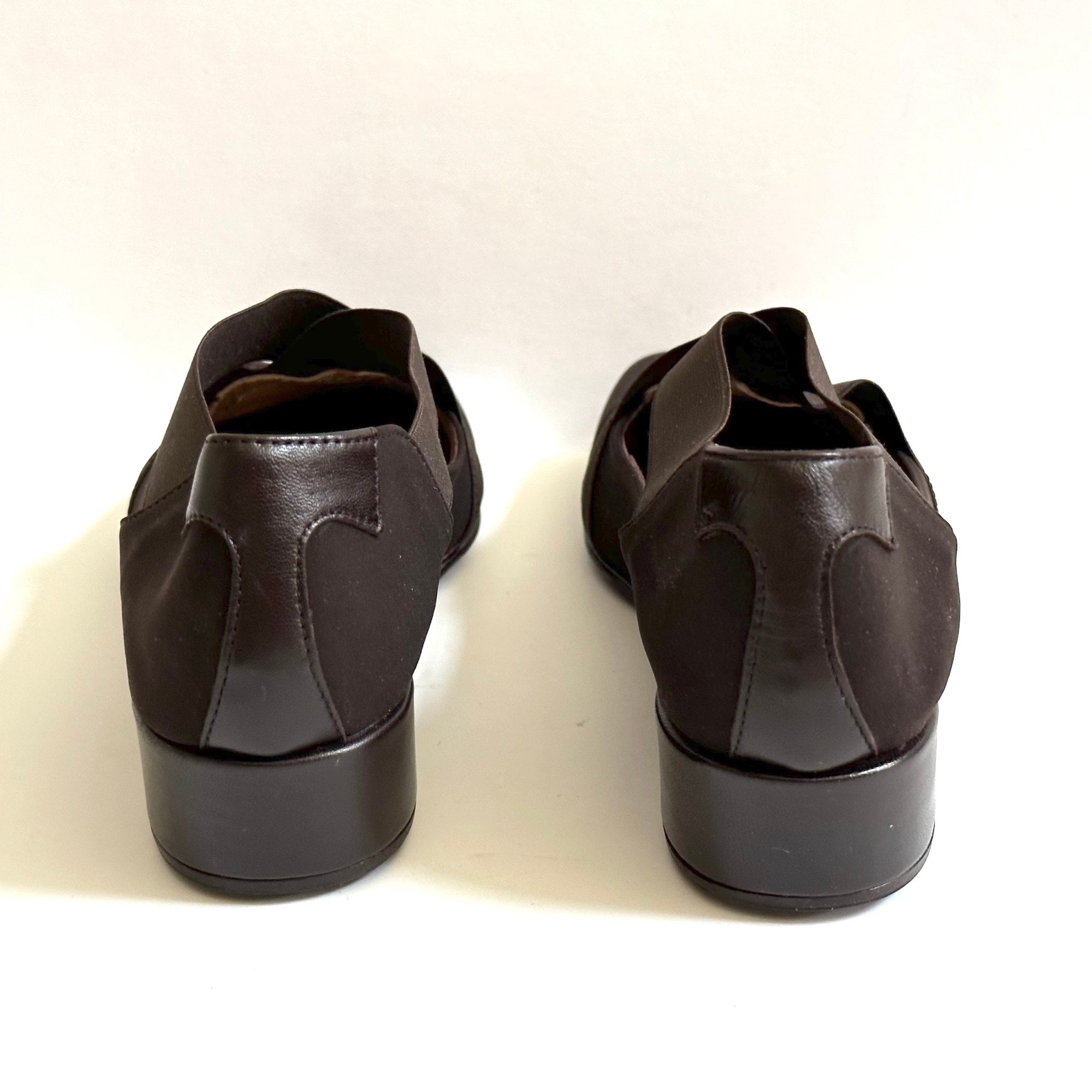 TARYN ROSE Brown Leather Slip On Penny Loafer Flats 42.5 Amazon.com | Taryn Rose Women main image 3