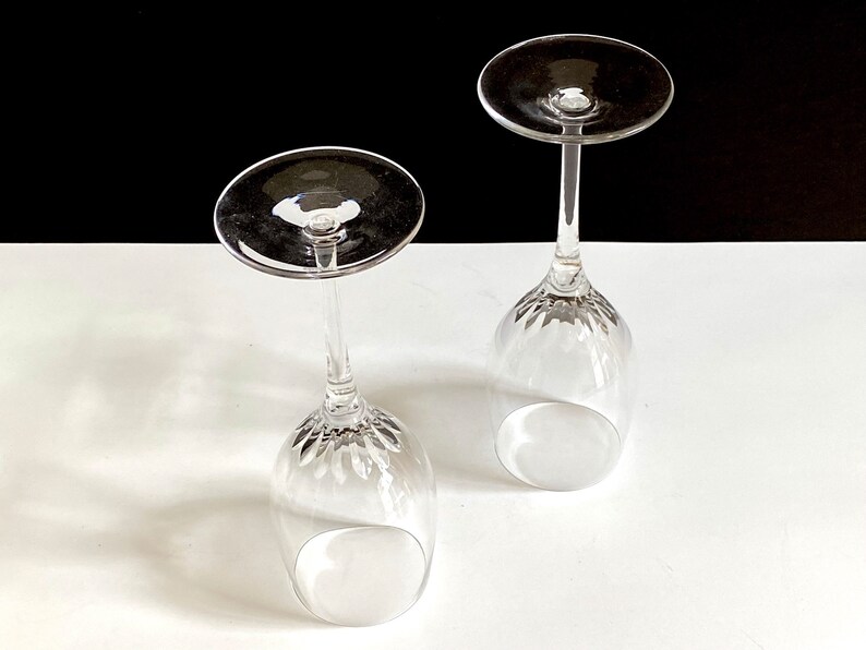 Vintage Rogaska Crystal Wine Glasses, Set of 2, Vintage Barware