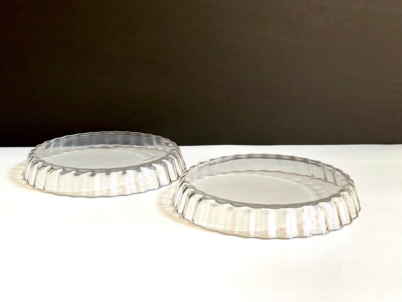 Arcuisine France Fluted Tart Dishes Set of 2 Glass Tart Etsy