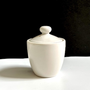 White Ceramic Sugar Bowl with Lid, Starbuck at Home Collection
