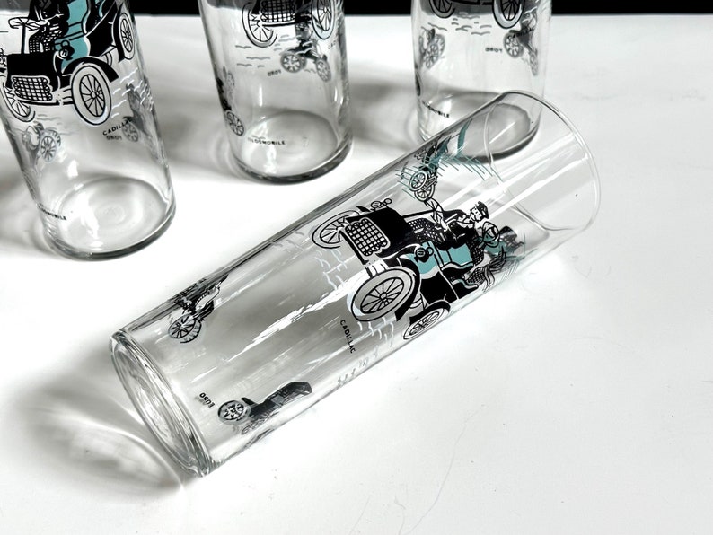 Libbey Tom Collins Glasses Set of 4 Classic Cars Straight Etsy