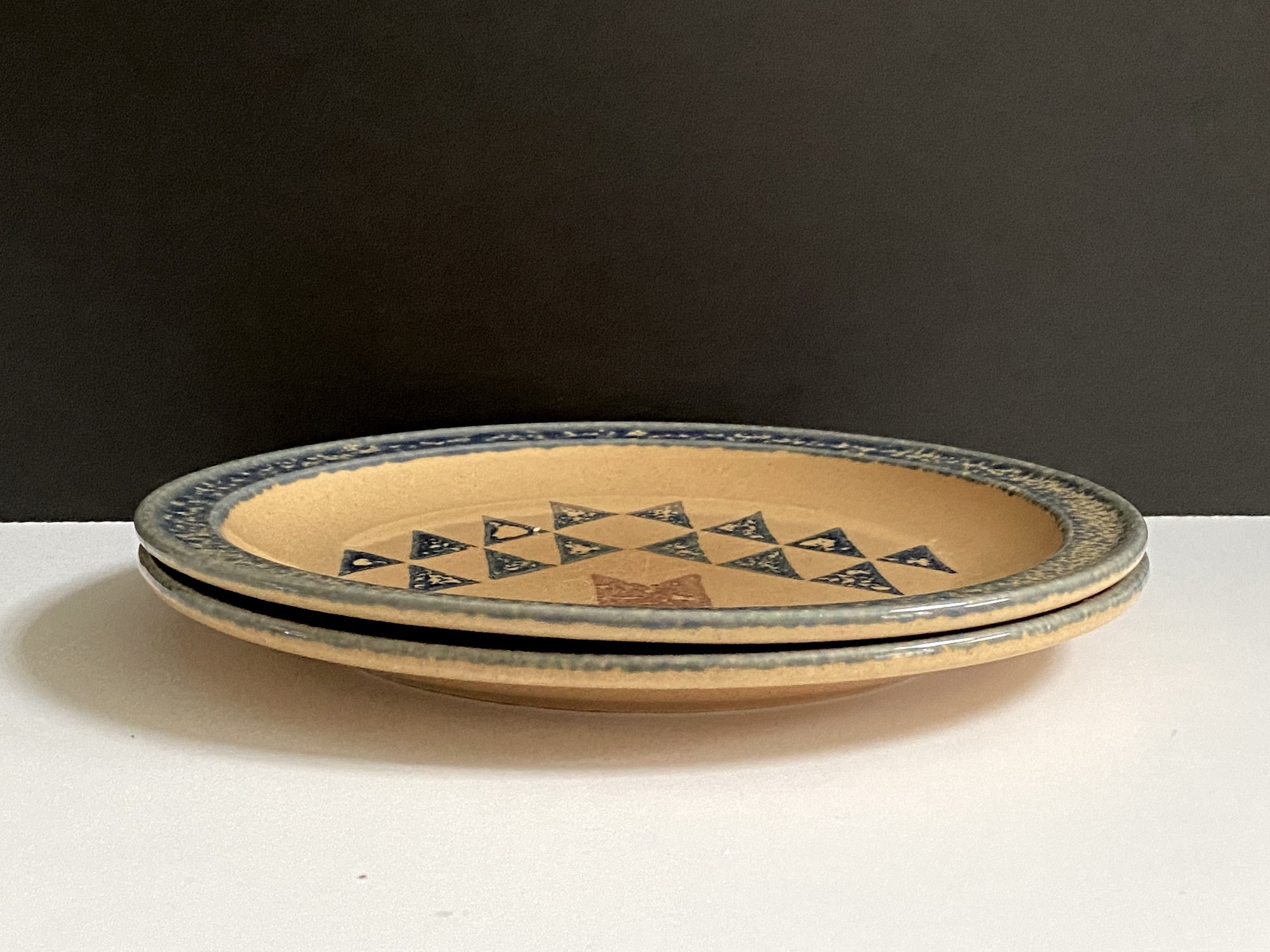 Pfaltzgraff America Dinner Plates, Set of 2, Tree Pattern, 10 Stoneware