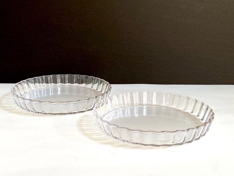 Arcuisine France Fluted Tart Dishes Set of 2 Glass Tart Etsy
