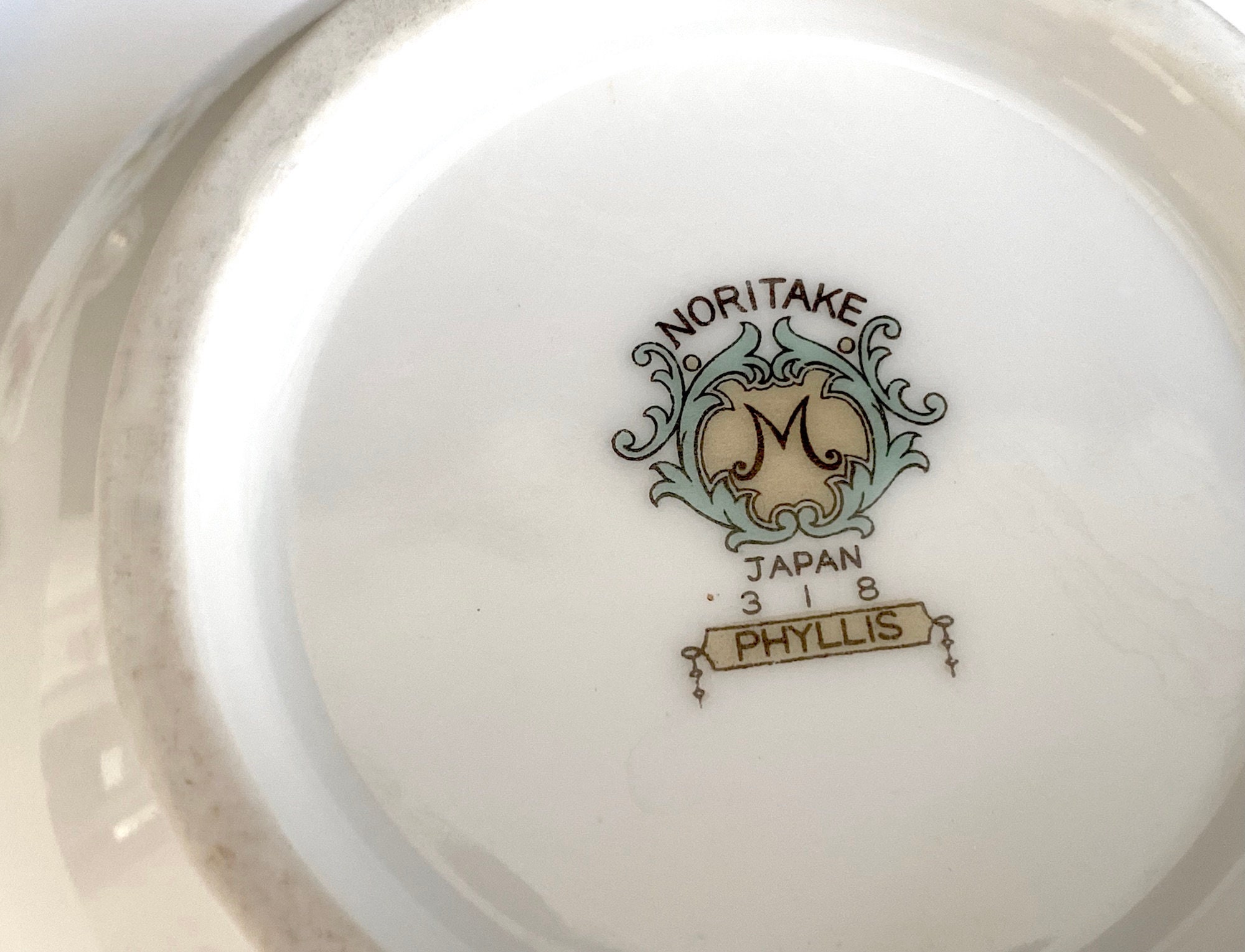 Vintage Noritake Stoneware Mountain Flower Dinner & Salad