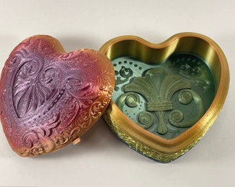 Rainbow Heart Keepsake Box