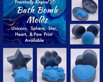 Bath Bomb Molds- 3D Printed