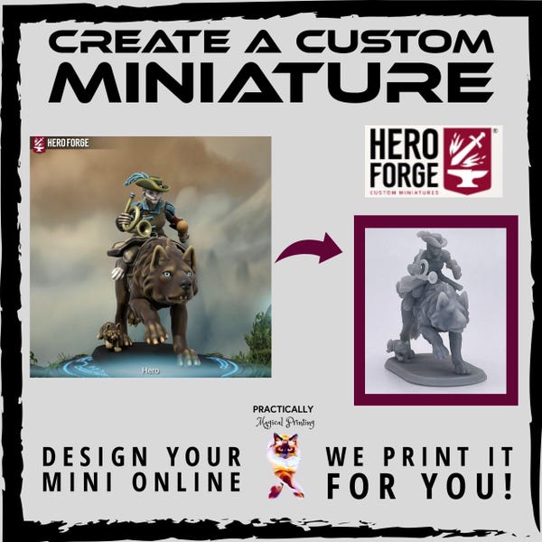 Heroforge Raccoon Heroforge Miniatures - Etsy