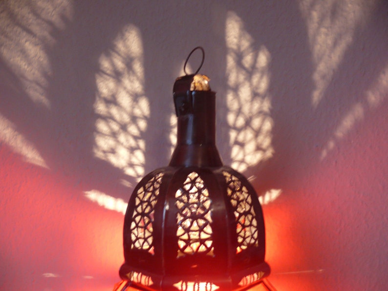 Oriental Lantern Moroccan Lantern Candle Tealight Metal Glass Decorative Light 1001 Nights 45 cm image 3