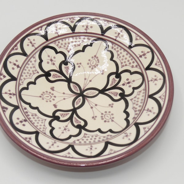 Moroccan ceramic plate clay decoration oriental handicrafts Morocco Ø 20 cm