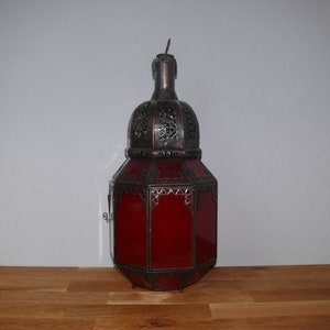 Oriental Lantern Moroccan Lantern Candle Tealight Metal Glass Decorative Light 1001 Nights 45 cm image 1