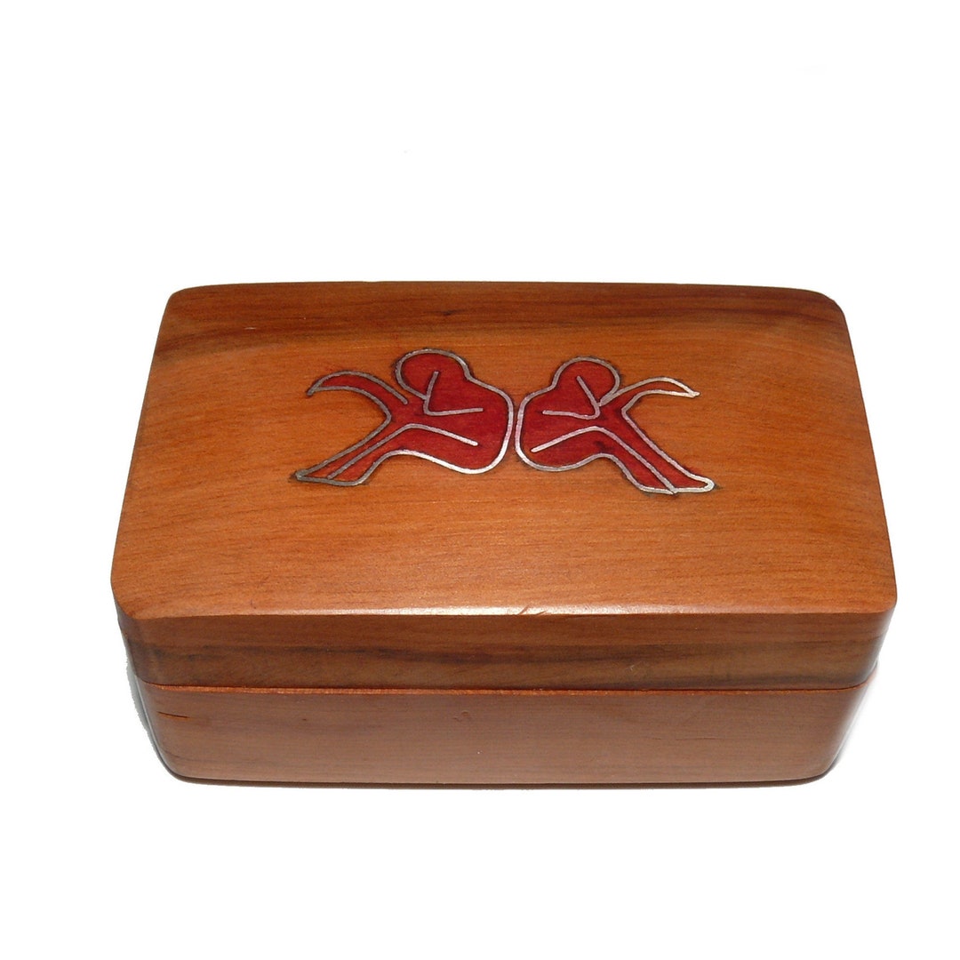 Orient Wooden Casket Box Storage Box Jewelry Thuja Zodiac Sign - Etsy
