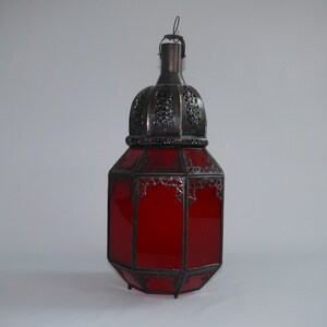 Oriental Lantern Moroccan Lantern Candle Tealight Metal Glass Decorative Light 1001 Nights 45 cm image 2