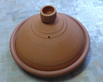 Tajine marocain à cuisiner non glacé Ø 35 cm pour 4-5 personnes