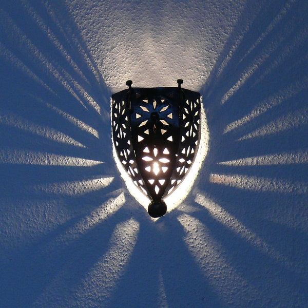 Orientalische Wandlampe arabische Leuchte Dekoration Schmiedeisen Marokko