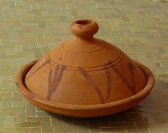 Moroccan tagine for cooking unglazed Ø 30 cm for 3-4 people