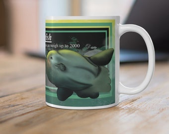 Ocean Sunfish Fun Fact Mug 11 oz