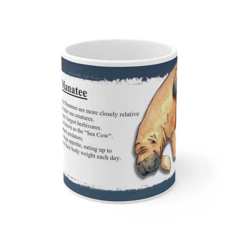 Manatee Fun Facts Mug - Etsy