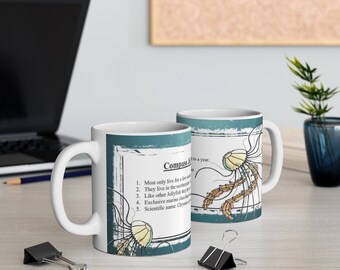 Bussola Jellyfish Fun Fact Mug 11 oz.