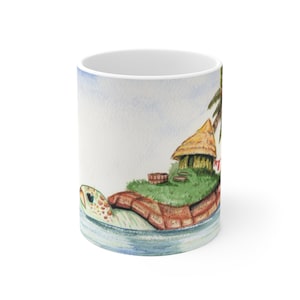 A Delightful Turtle&#39;s Hut Ceramic Mug 11oz
