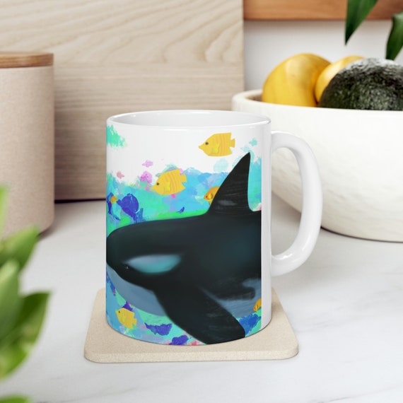 Colorful Abstract Orca Whale Mug 11oz, Abstract Paintings, Sea Animals,  Gifts for Animal Lovers - Etsy
