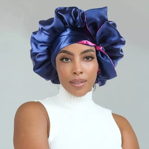 Satin Reversible Hair Bonnet - Gucci Logo Inspired – Designs By Lan