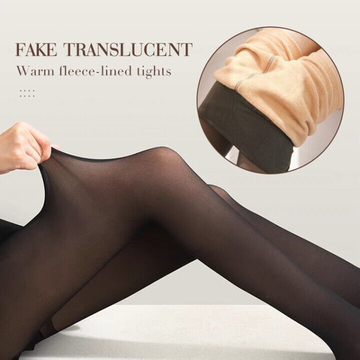 fake translucent pantyhose