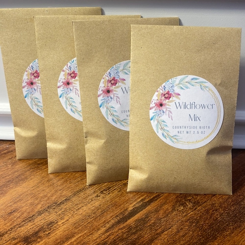 Wildflower Seed Mix Packet Wedding Party Favors Seed Mix Etsy