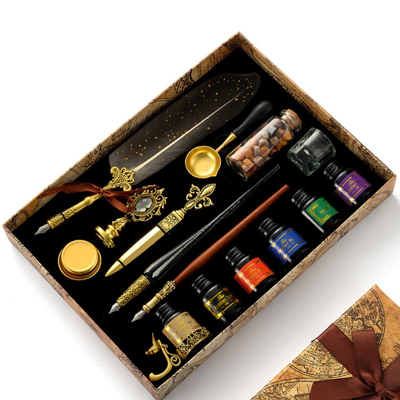 Calligraphy Kit Quill Pen Calligraphy Set for Beginner Etsy