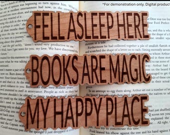 21 Reading Quote Bookmark SVGs – Book Lover Engraved Designs – Laser Engraving Files