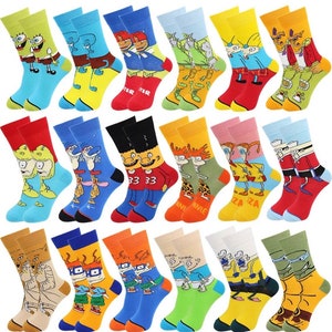 Custom Funky Soft Men's Cartoon Animation 90s Sock Small - Etsy Custom Funky Soft Men's Cartoon Animation 90s Sock Small - Etsy