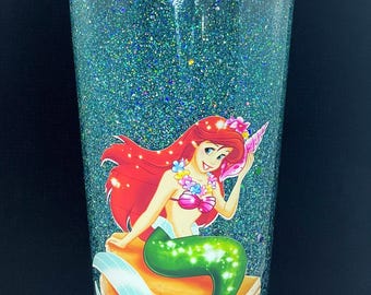 Princess A  has joined the party! 24 oz snow globe tumbler!